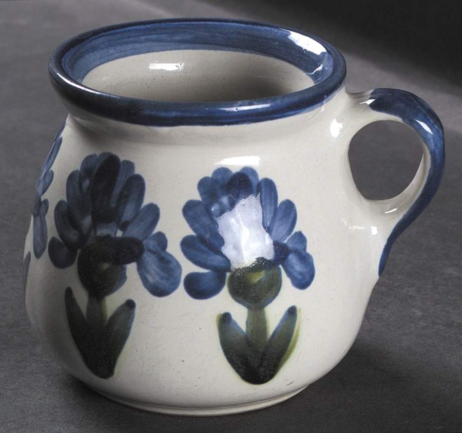 Bachelor Button Pot Belly Mug by Louisville-1