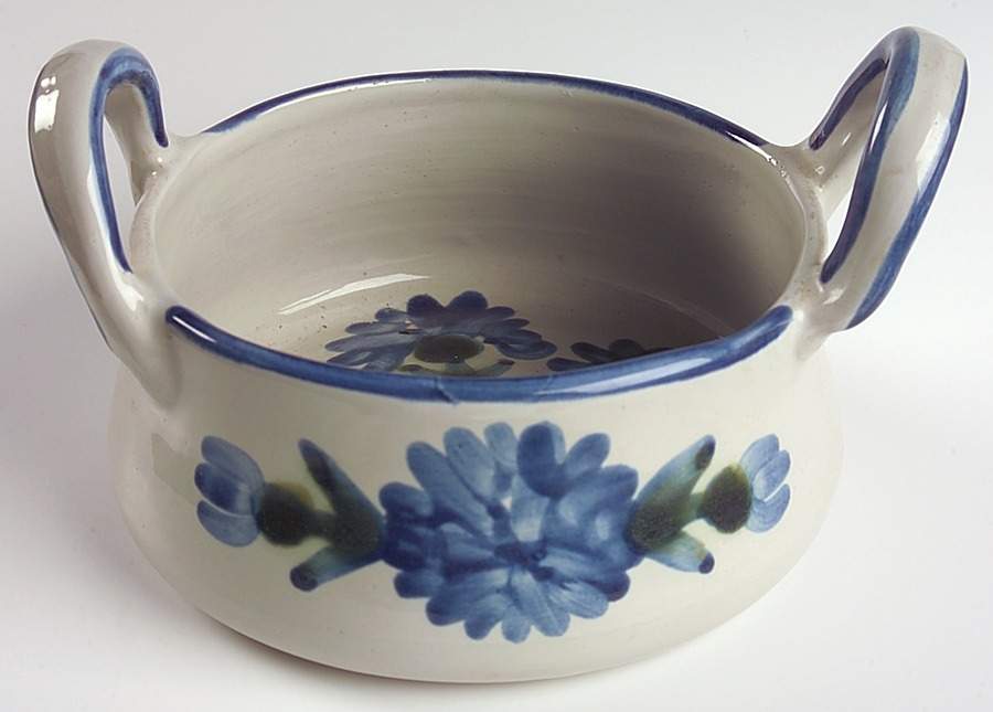Bachelor Button 5" Round Handled Bowl by Louisville-1