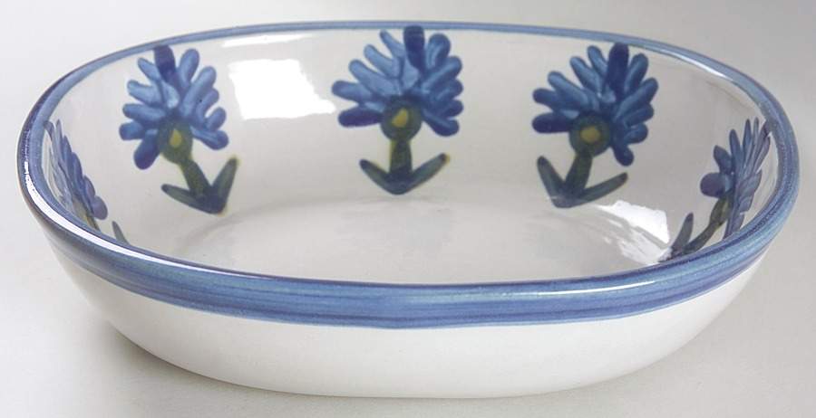 Bachelor Button 8" Oval Baker by Louisville-1