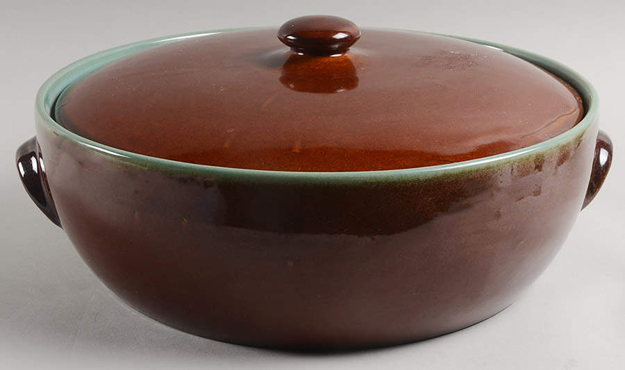 Country Fare (Unglazed Bottom) 6 Quart Round Covered Casserole by Louisville-1