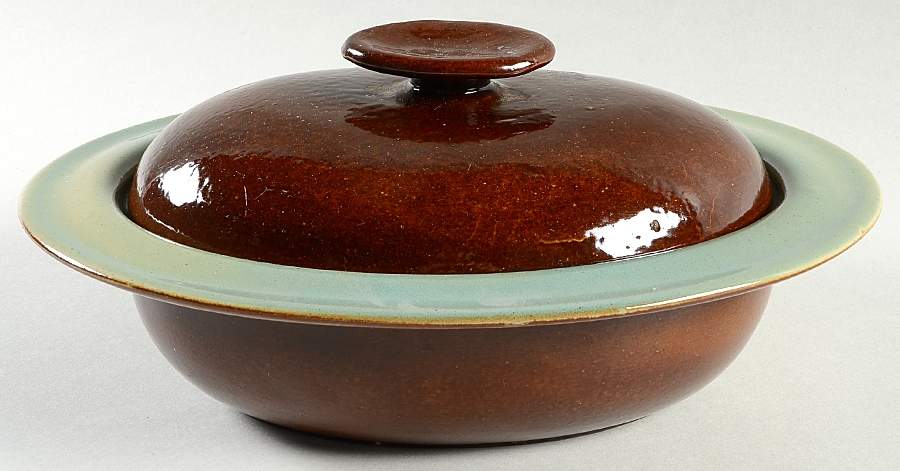 Country Fare (Unglazed Bottom) Oval Covered Vegetable by Louisville-1