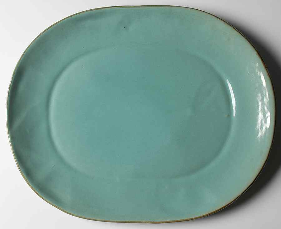 Country Fare (Unglazed Bottom) 16" Oval Serving Platter by Louisville-1