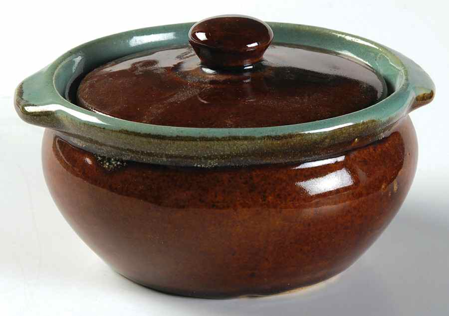 Country Fare (Unglazed Bottom) Individual Casserole & Lid by Louisville-1