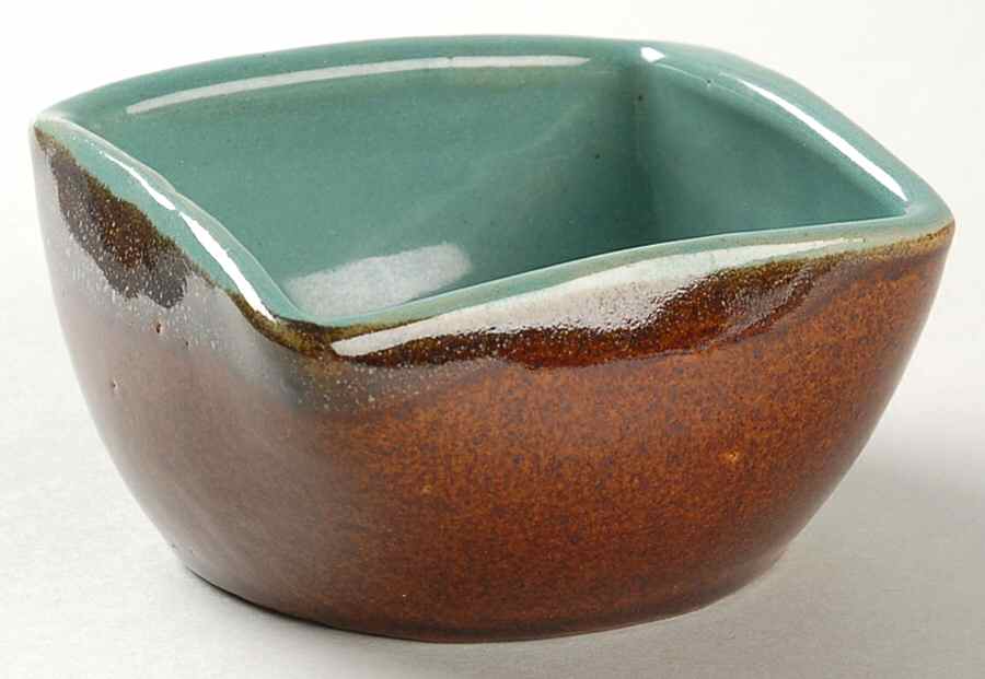 Country Fare (Unglazed Bottom) Square Fruit/Dessert (Sauce) Bowl by Louisville-1