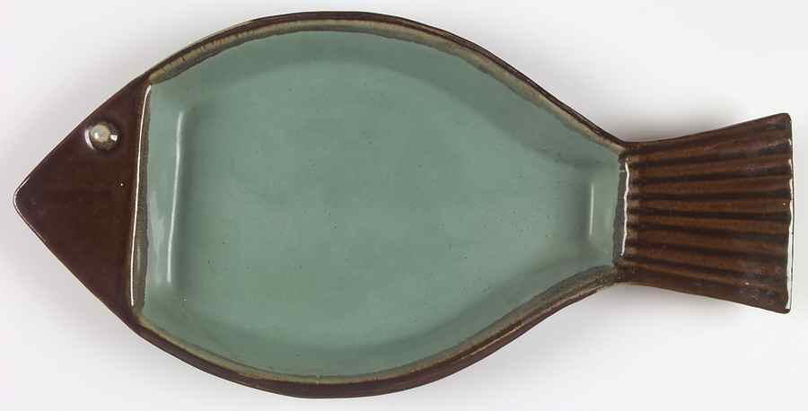 Country Fare (Unglazed Bottom) 20" Fish Shaped Platter by Louisville-1