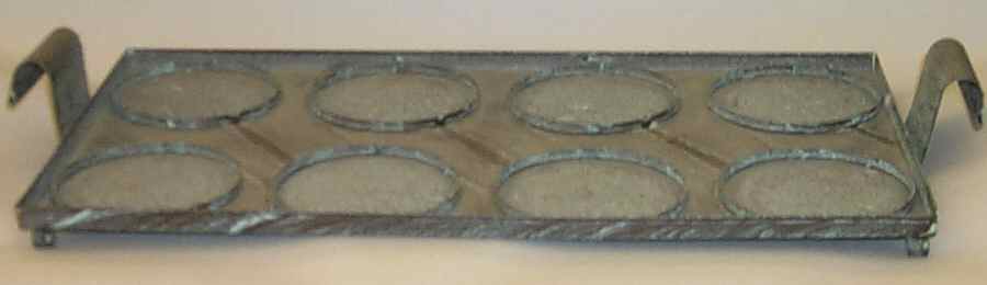 Country Fare (Unglazed Bottom) Individual Cas Setof9 Metal Tray Only by Louisville-1