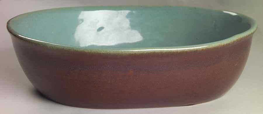 Country Fare (Unglazed Bottom) 11" Oval Baker by Louisville-1