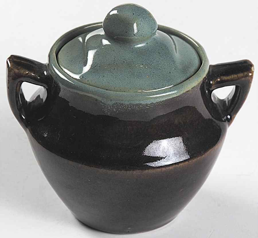 Country Fare (Unglazed Bottom) Sugar Bowl & Lid by Louisville-1