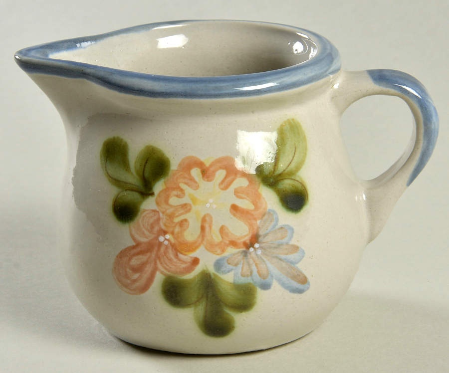 Country Flower Blue Creamer by Louisville-1