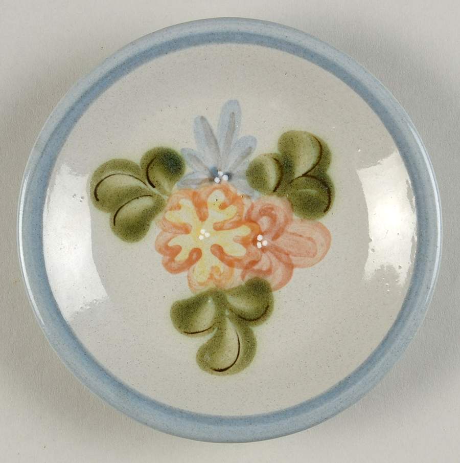 Country Flower Blue Coaster by Louisville-1