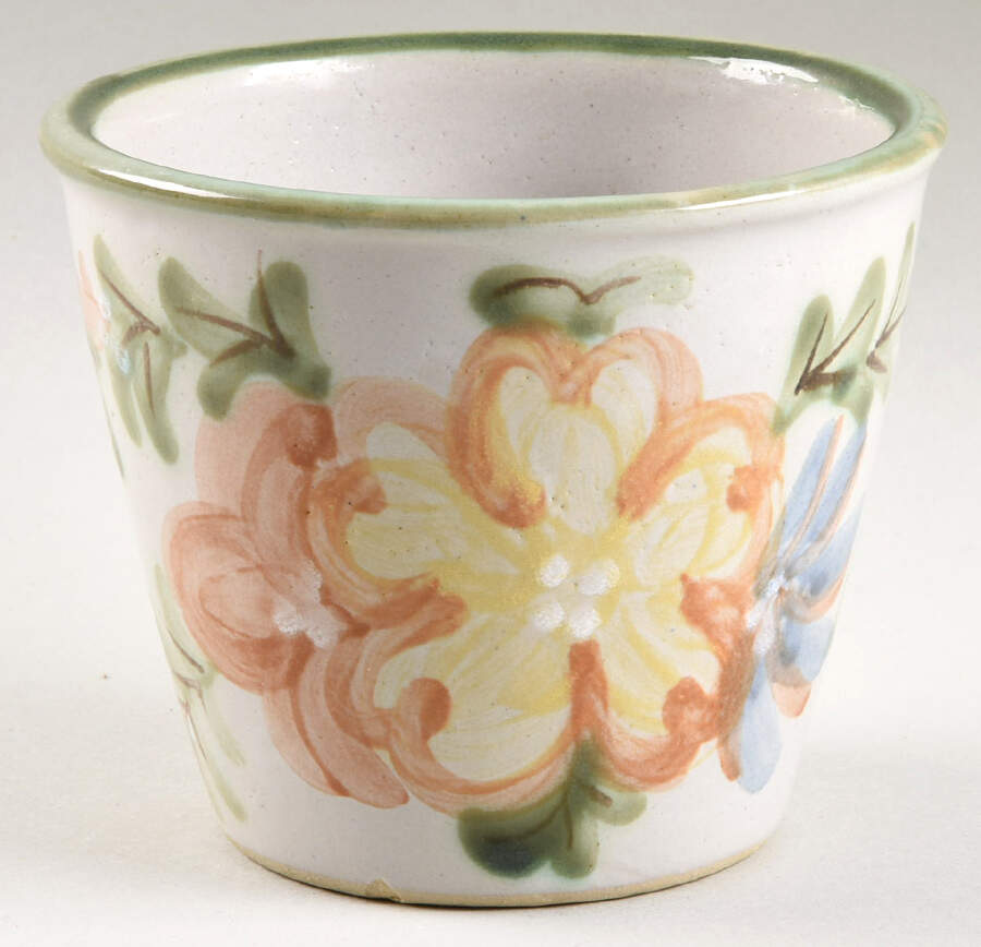 Country Flower Green 3" Flower Pot by Louisville-1