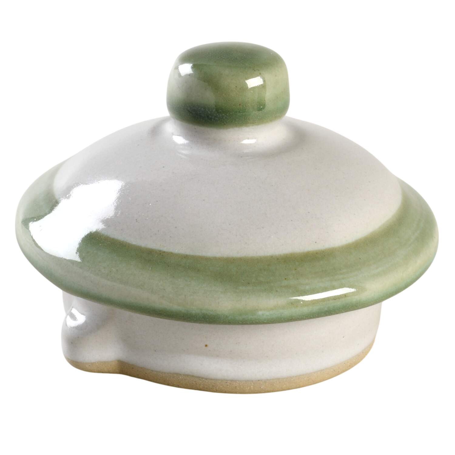 Country Flower Green Lid for Teapot by Louisville-1