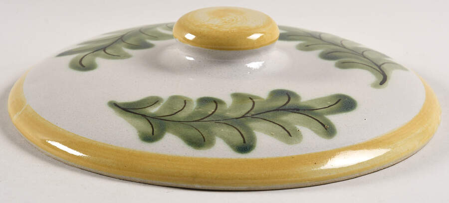 Country Flower Yellow Lid for 2 Qt Round Covered Casserole by Louisville-1