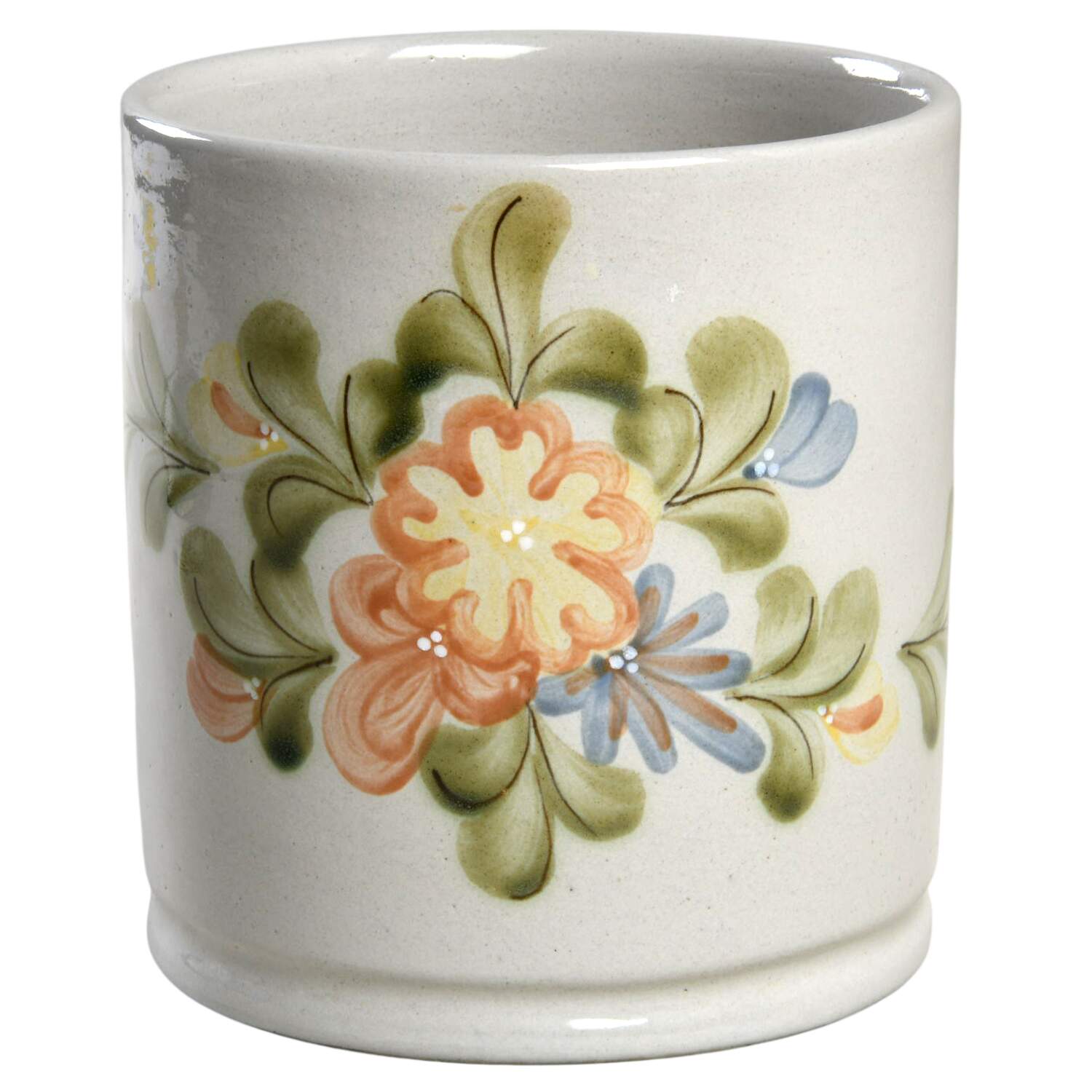 Country Flower Yellow Medium Canister No Lid by Louisville-1