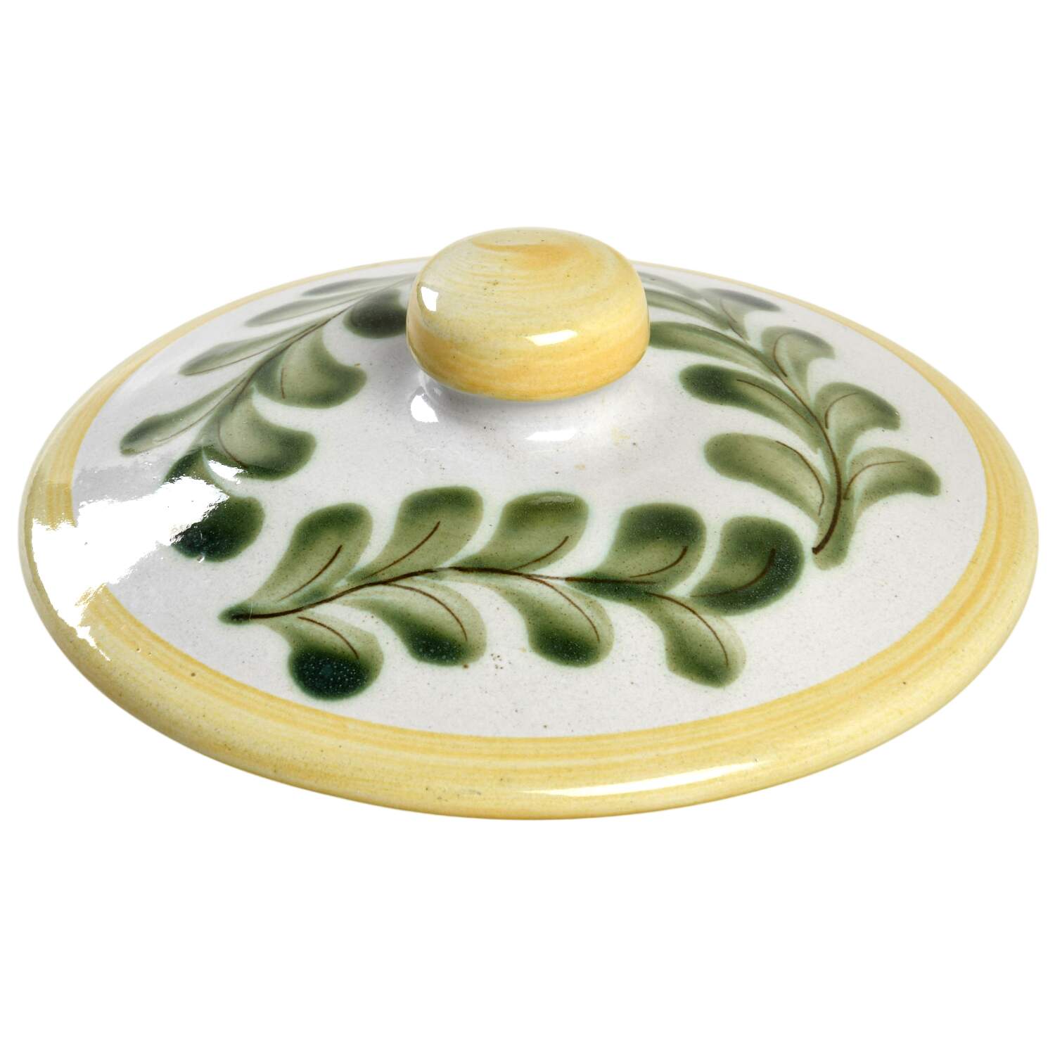 Country Flower Yellow Lid for Medium Canister by Louisville-1