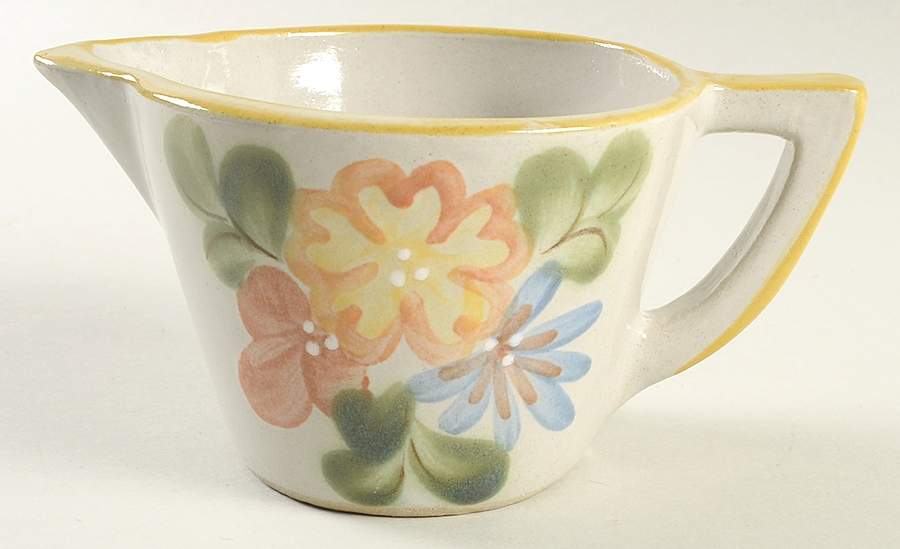 Country Flower Yellow Creamer by Louisville-1