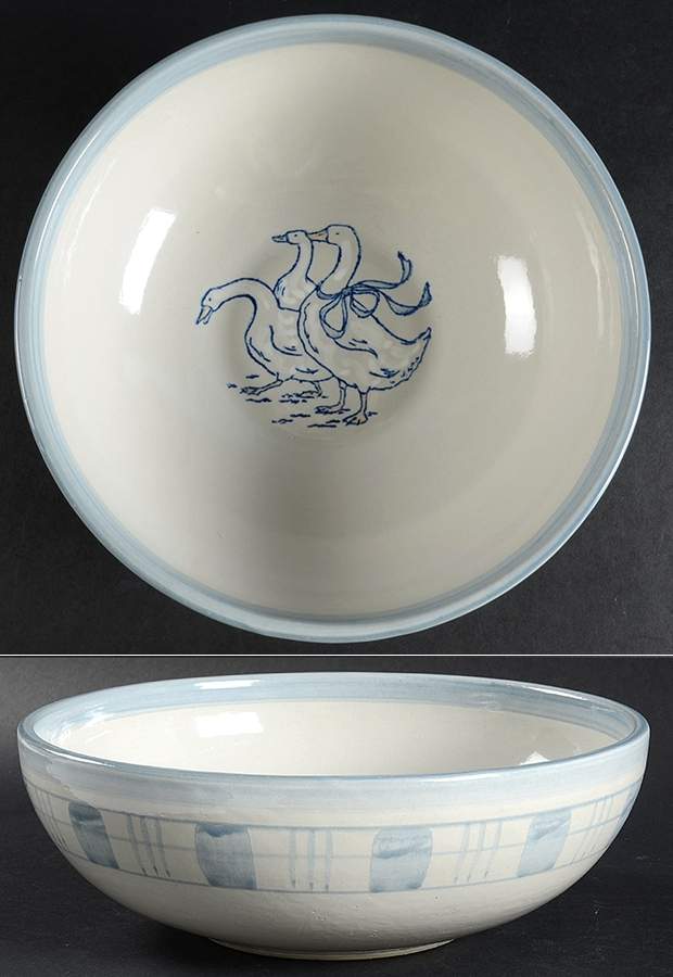 Gaggle of Geese 9" Round Vegetable Bowl by Louisville-1