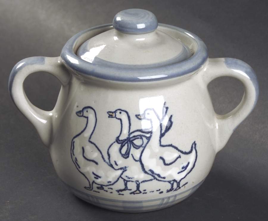 Gaggle of Geese Sugar Bowl & Lid by Louisville-1