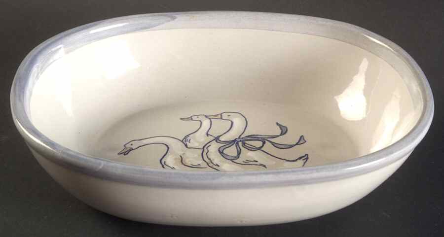 Gaggle of Geese 8" Oval Baker by Louisville-1