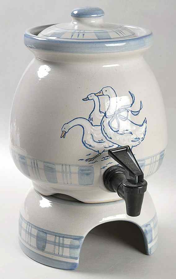 Gaggle of Geese (3 Pc) Samovar w/Stand Set by Louisville-1