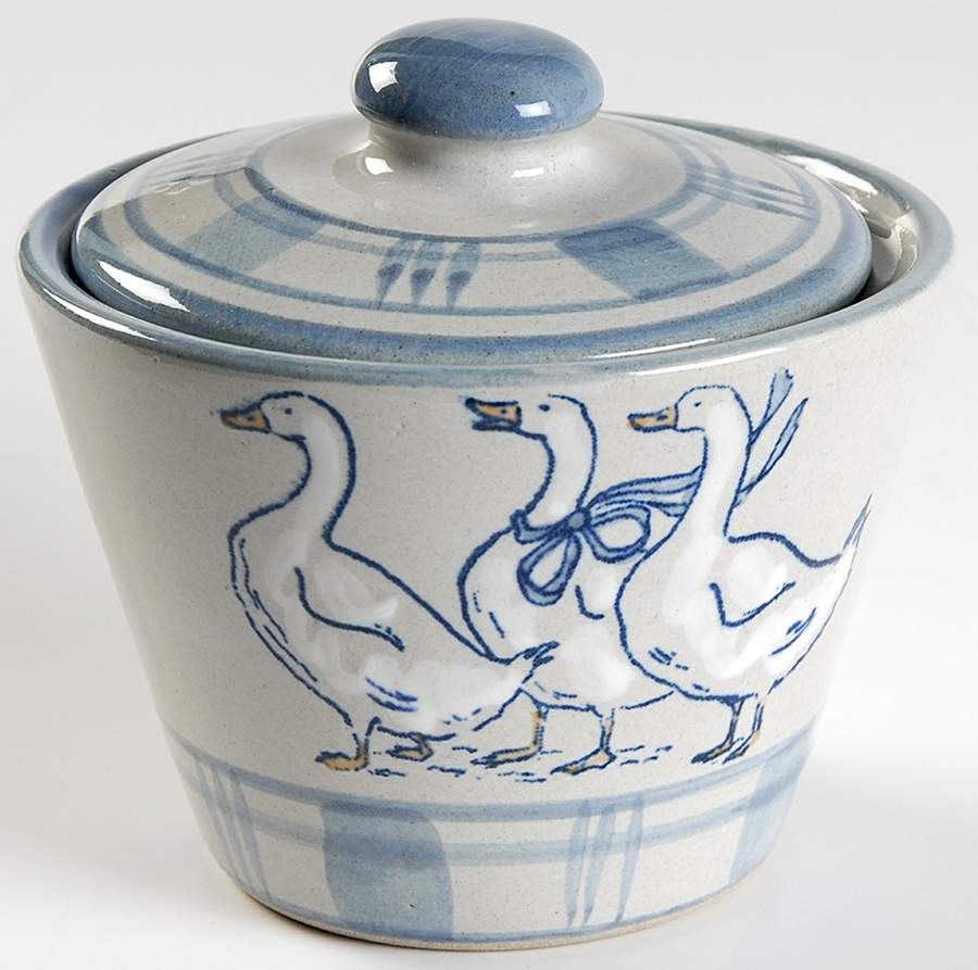 Gaggle of Geese Sugar Bowl & Lid by Louisville-1