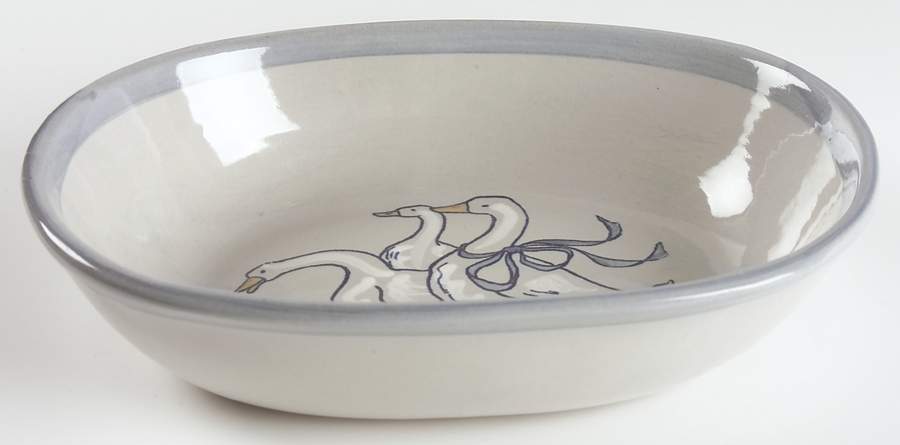 Gaggle of Geese 9" Oval Baker by Louisville-1