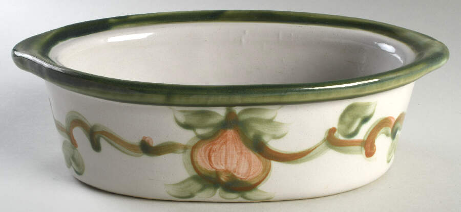 Pear 2 Quart Oval Covered Casserole No Lid by Louisville-1