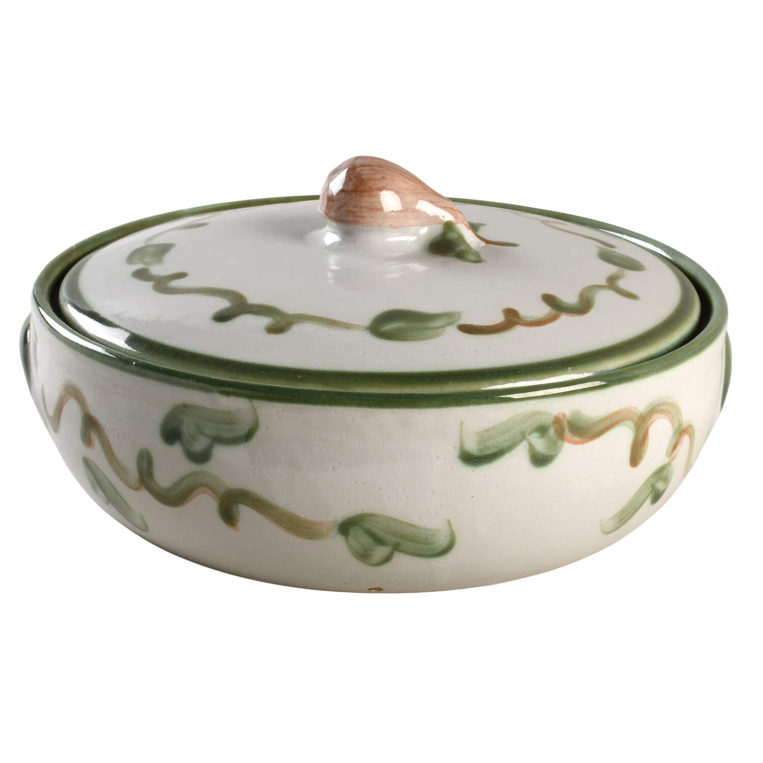 Pear 3 Quart Round Covered Casserole by Louisville-1