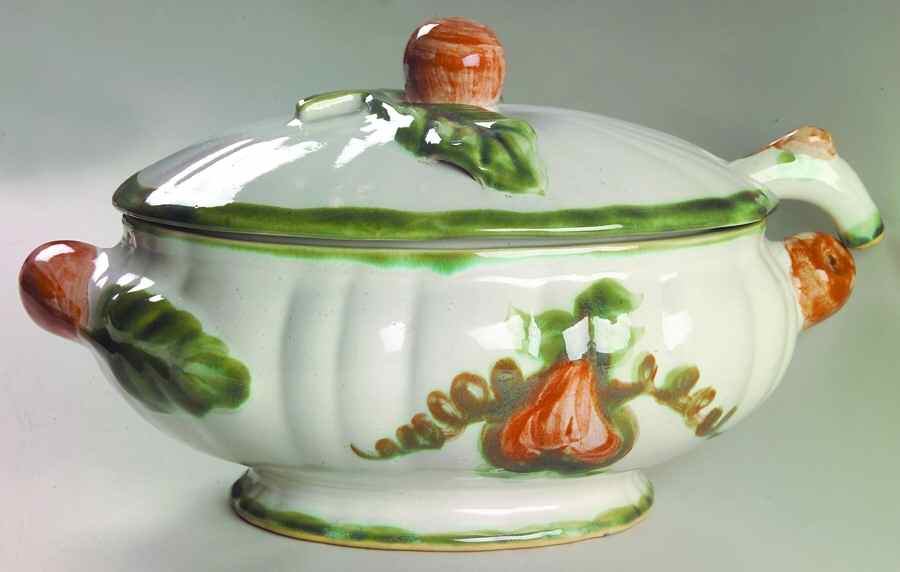 Pear Tureen & Lid w/Ladle by Louisville-1