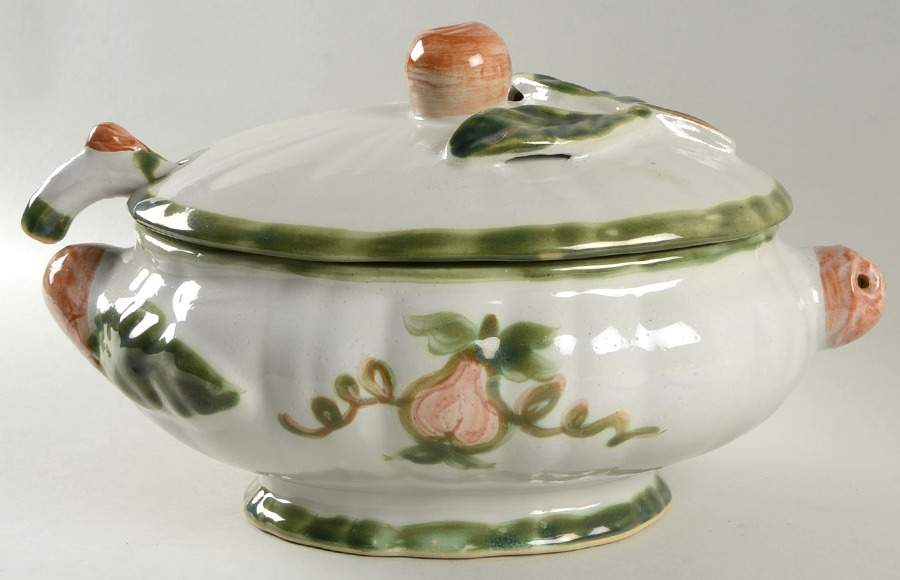 Pear Oval Tureen & Lid and Ladle by Louisville-1