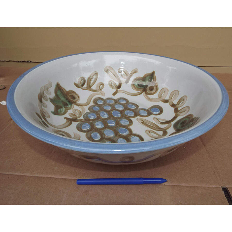 Vintage (Blue Band) 15" Round Bowl by Louisville-1