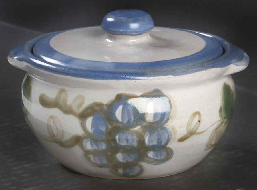 Vintage (Blue Band) Individual Casserole & Lid by Louisville-1