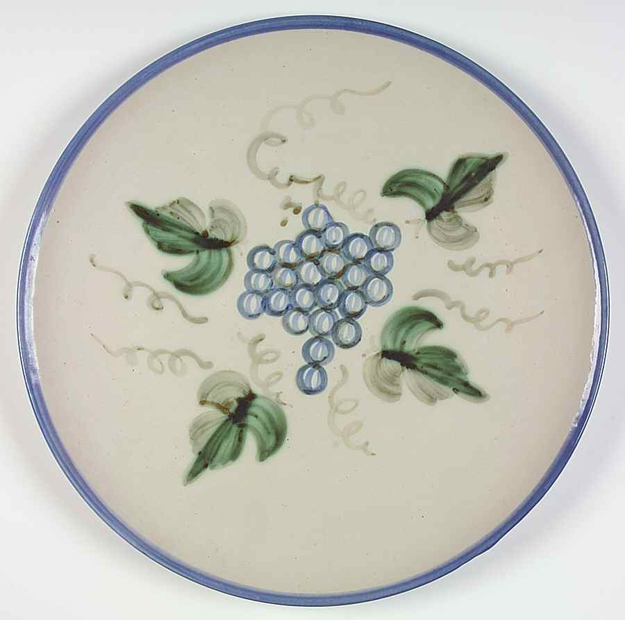 Vintage (Blue Band) 16" Chop Plate (Round Platter) by Louisville-1