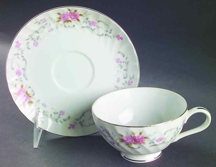 Anne Footed Cup & Saucer Set by Lovely-1