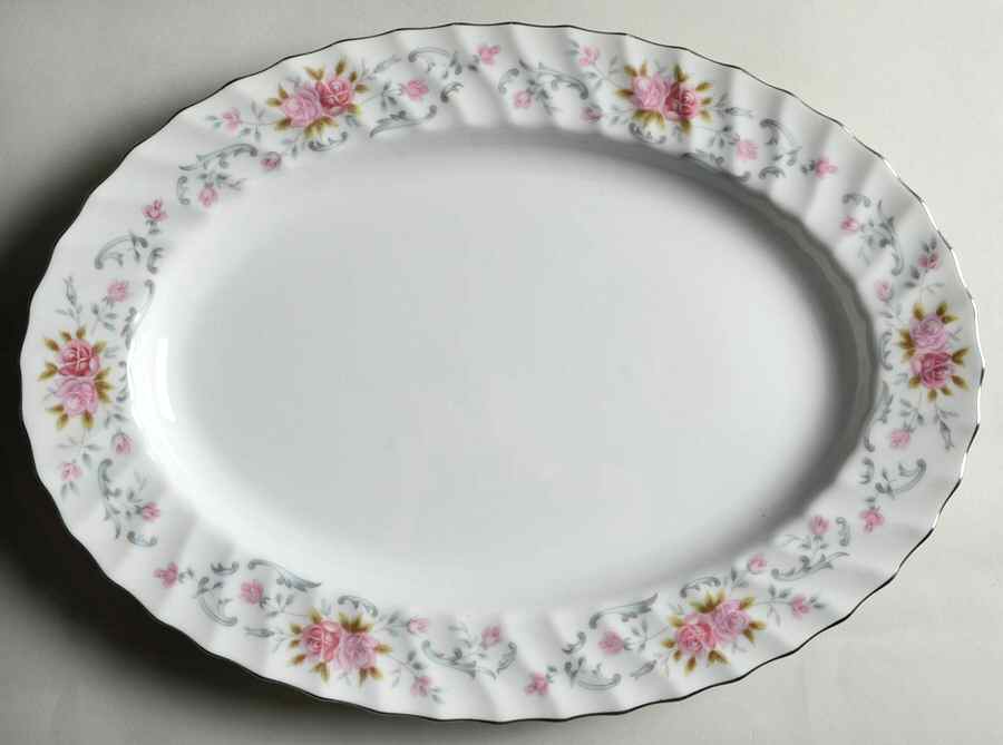 Anne 12" Oval Serving Platter by Lovely-1