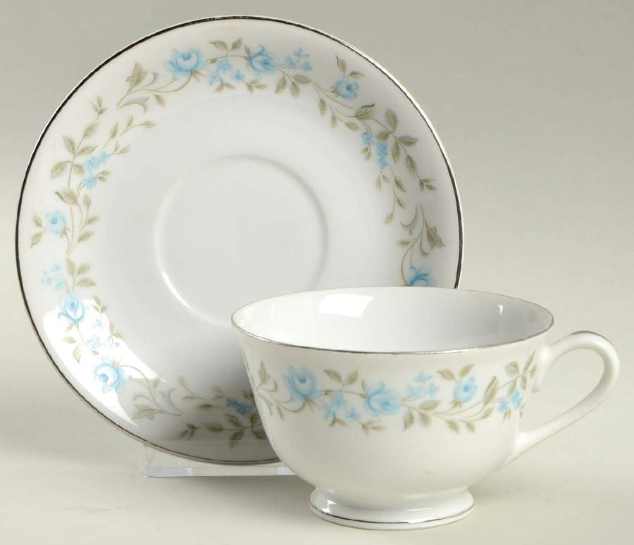 Caroline Footed Cup & Saucer Set by Lovely-1