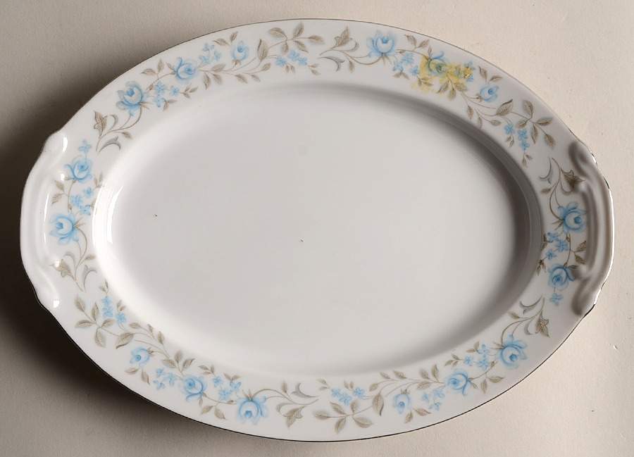 Caroline 12" Oval Serving Platter by Lovely-1