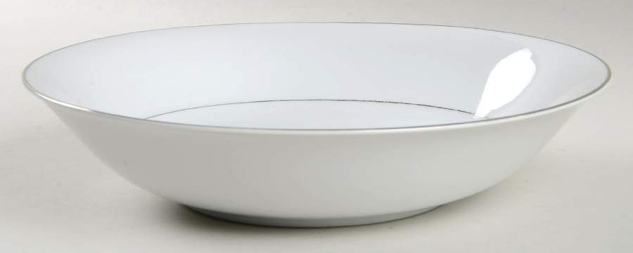 Helene White 9" Round Vegetable Bowl by Lovely-1