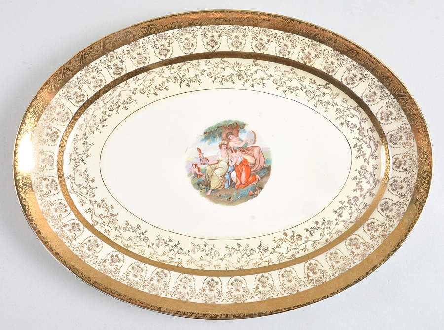 LP2 14" Oval Serving Platter by La Petite China-1