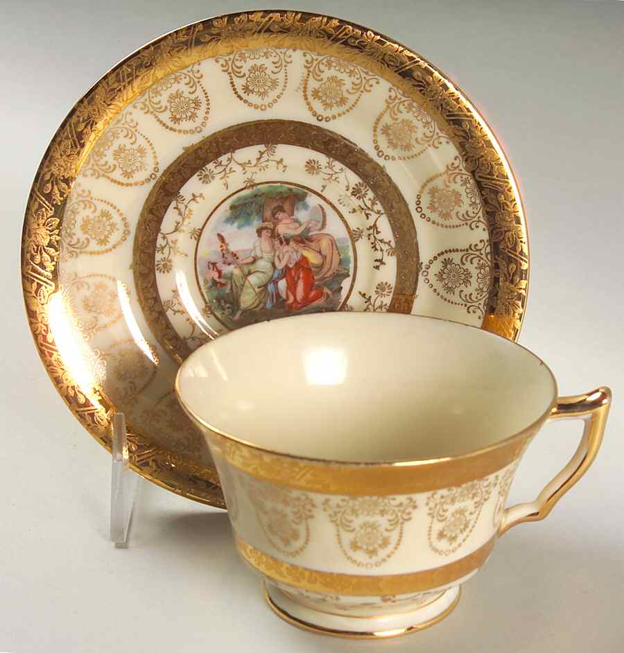 LP2 Footed Cup & Saucer Set by La Petite China-1