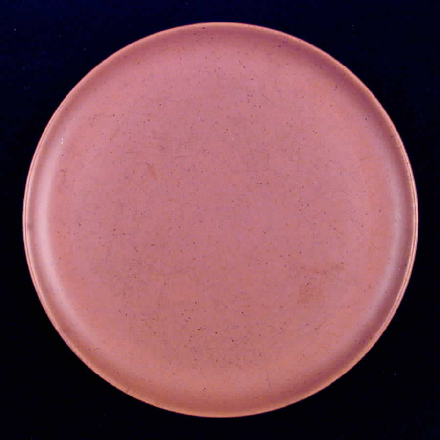 California Cerama Stone Pumpkin Dinner Plate by Laurel (USA)-1