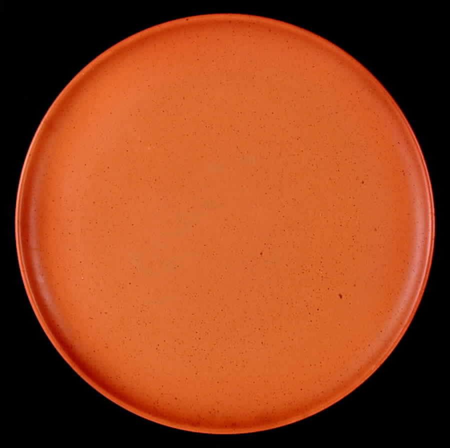 California Cerama Stone Pumpkin 12" Chop Plate (Round Platter) by Laurel (USA)-1