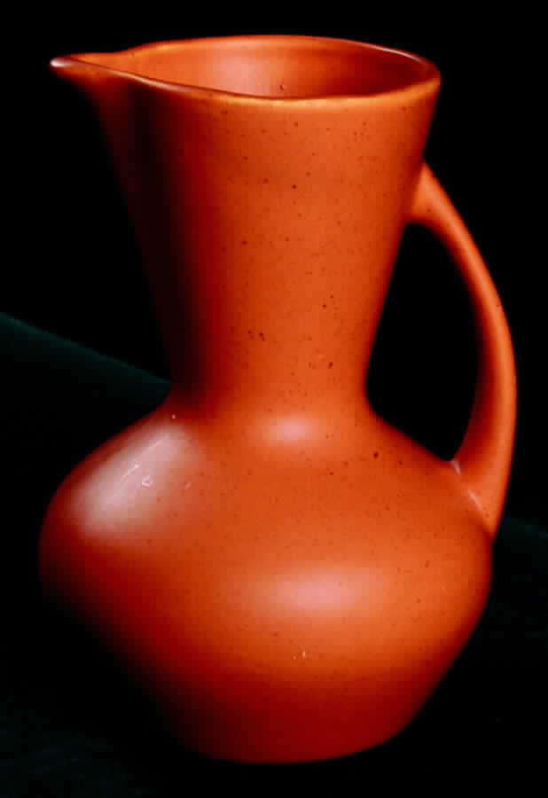 California Cerama Stone Pumpkin Creamer by Laurel (USA)-1