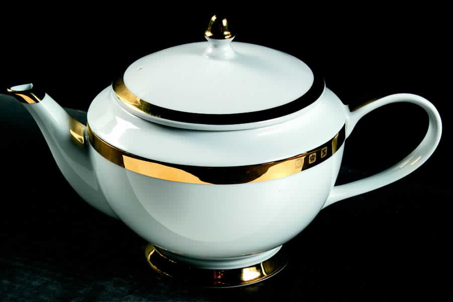 Academy Gold Teapot & Lid by Ralph Lauren China-1
