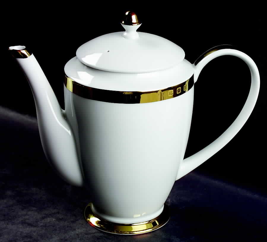 Academy Gold Coffee Pot & Lid by Ralph Lauren China-1