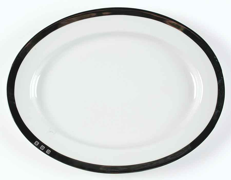Academy Gold 13" Oval Serving Platter by Ralph Lauren China-1