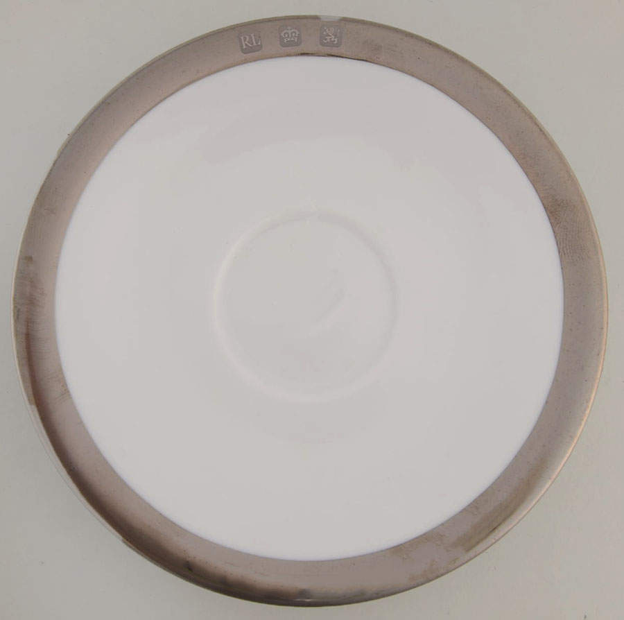 Academy Platinum Saucer for Flat Cup by Ralph Lauren China-1