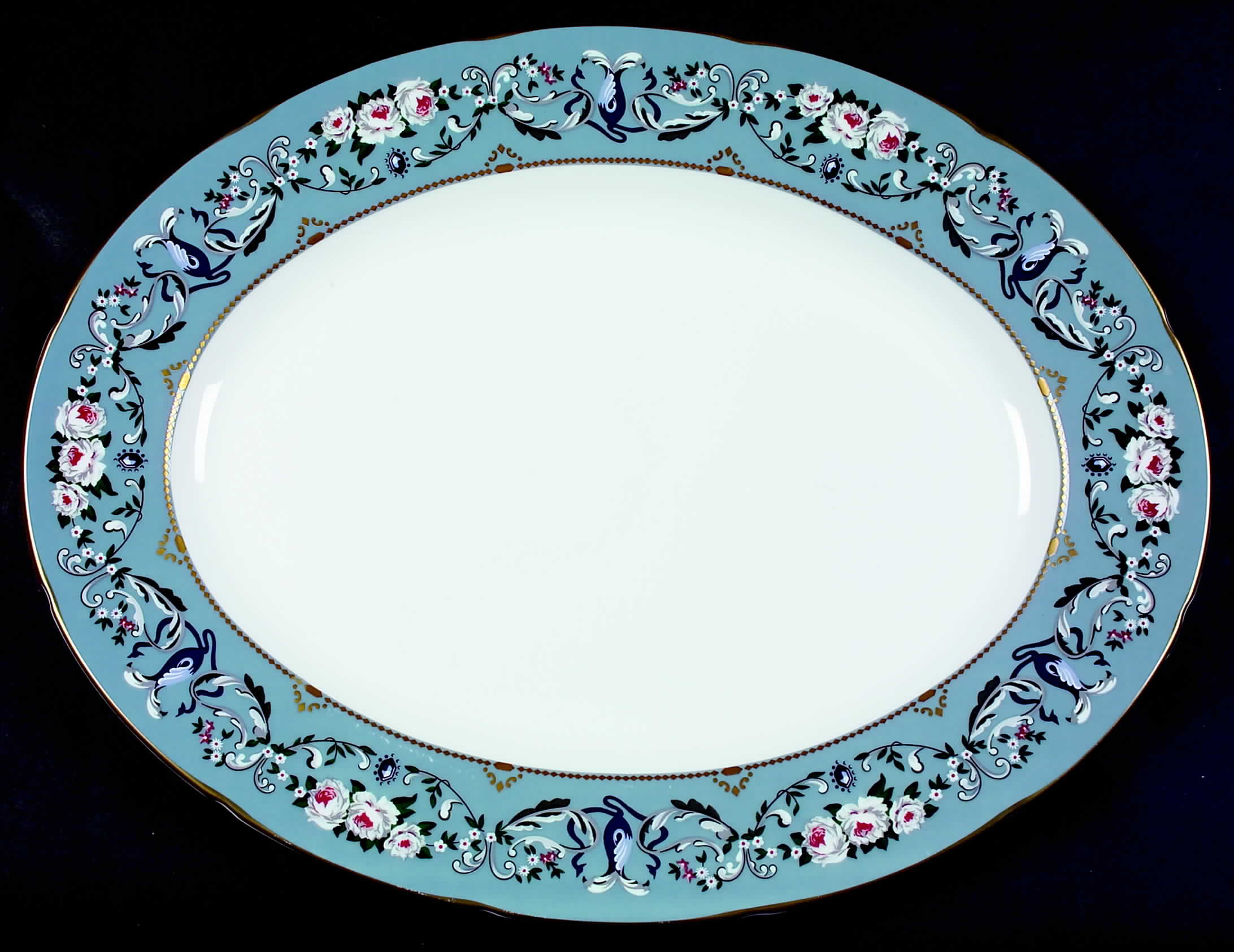 Annalia 15" Oval Serving Platter by Ralph Lauren China-1