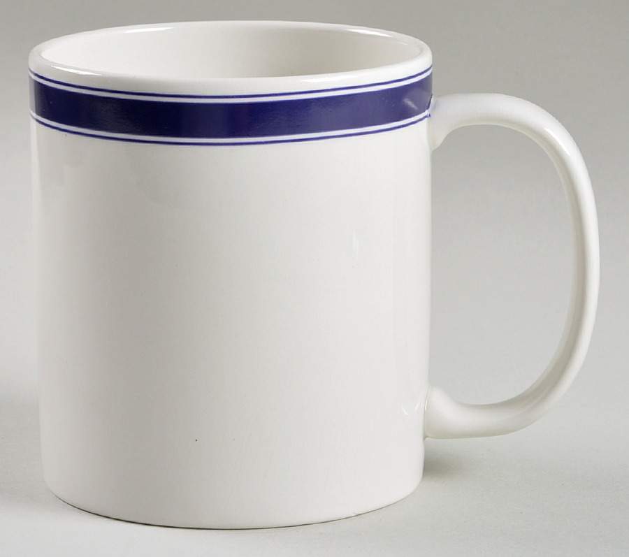 Cafe Stripe  Blue (Wedgwood) Mug by Ralph Lauren China-1