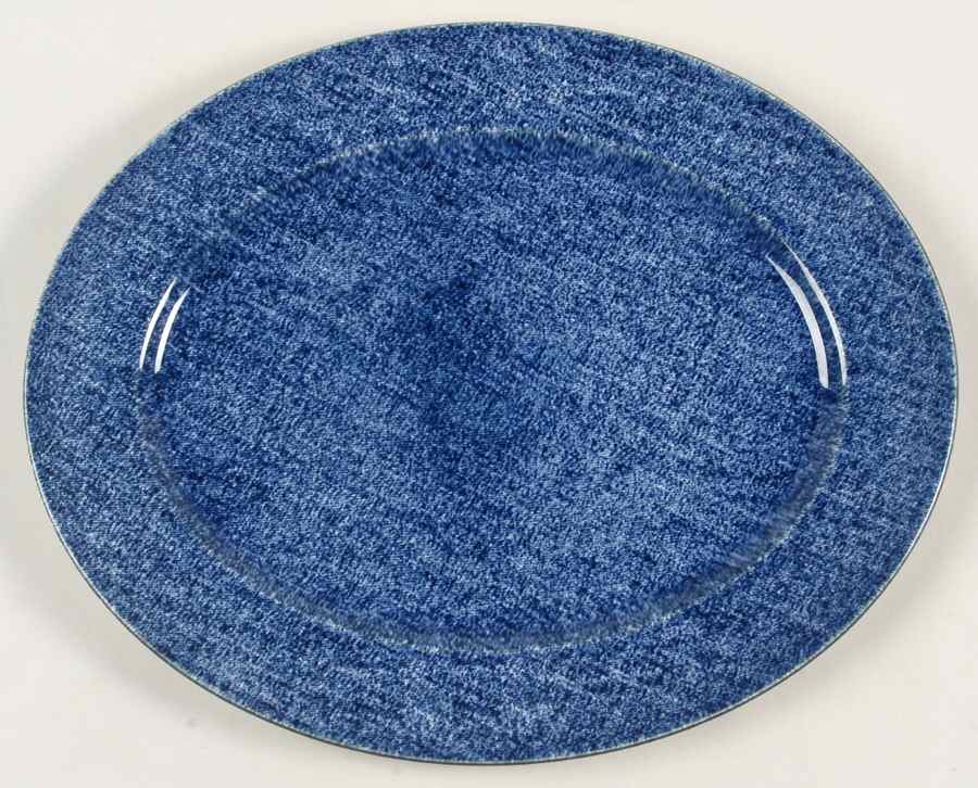 Denim Dark 12" Oval Serving Platter by Ralph Lauren China-1